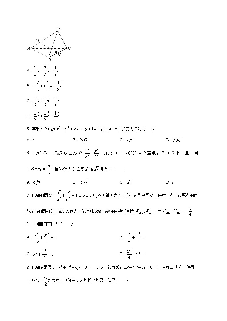 2025-2026学年河北省唐山市迁安市第四高级中学(迁安市第一中学西校区)高二上册12月月考数学试卷(空白卷)第2页