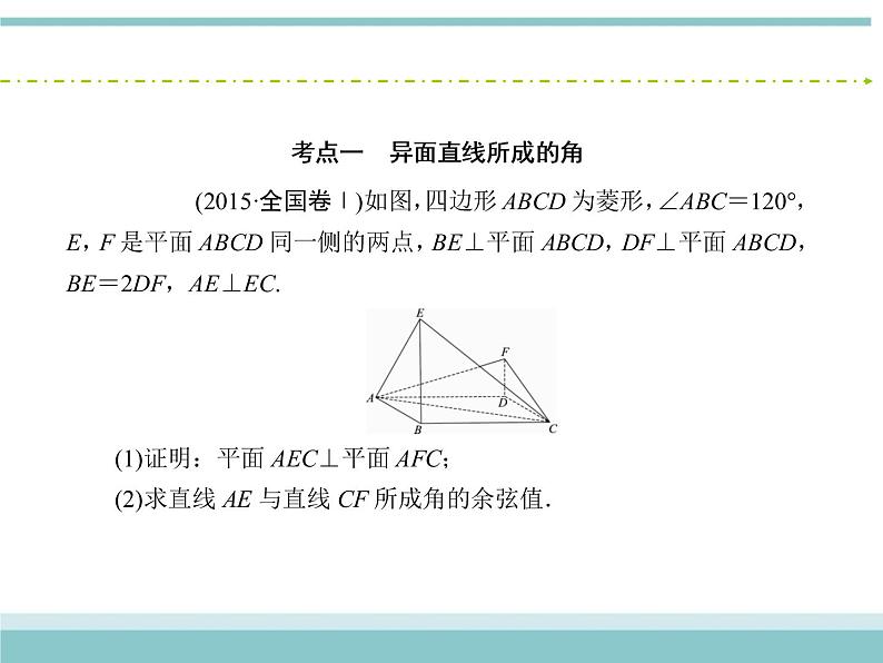 人教版数学(理)高考复习:7.7.2《利用向量求空间角》课件06