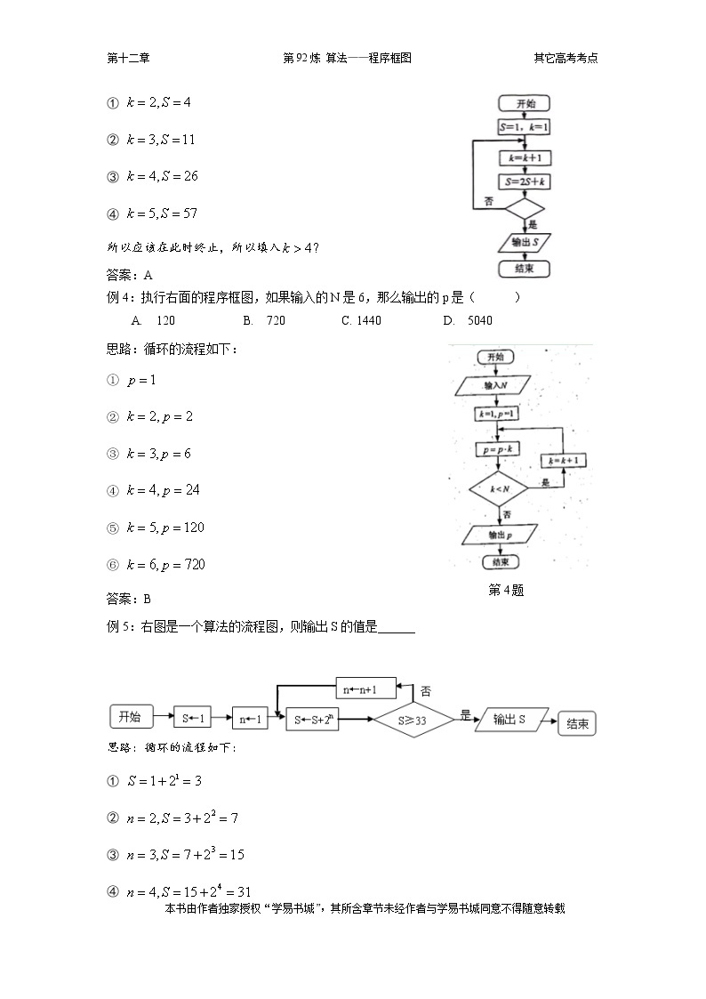 千题百炼——高中数学100个热点问题（三）：第92炼 算法——程序框图02