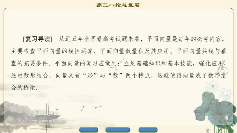 16.2021届高考数学（文）大一轮复习（课件 教师用书 课时分层训练）_重点强化课2 平面向量 （3份打包）02