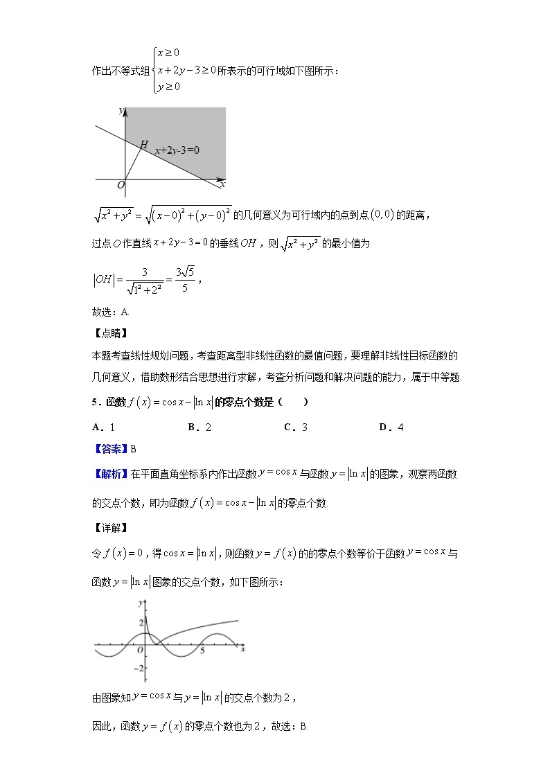 2020届云师大附中高三高考适应性月考（一）数学（文）试题（解析版）03