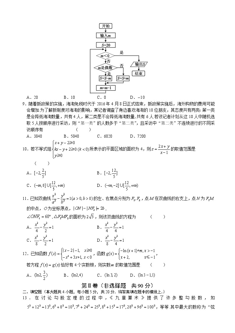 2020届山西省临汾市高三下学期模拟考试（2）数学（理） （解析版）02