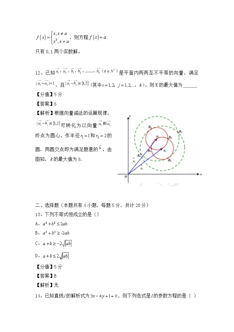2020年高考数学上海卷真题及答案解析03
