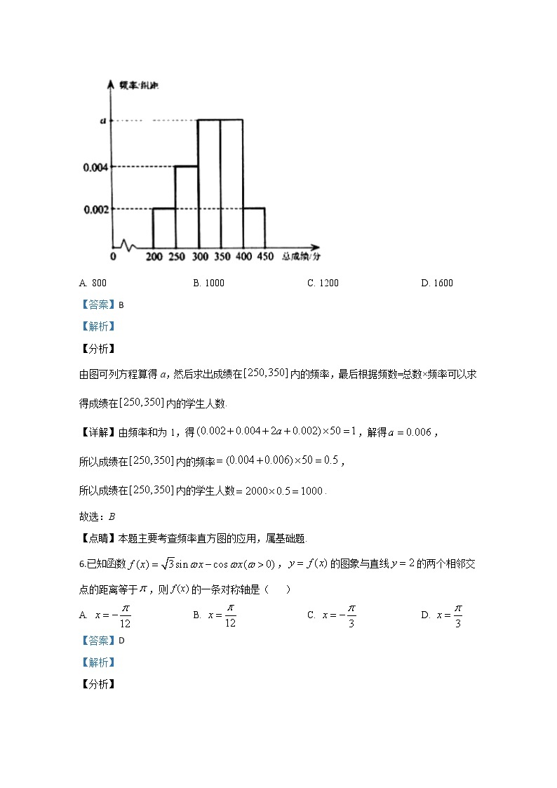 天津市红桥区2020届高三下学期高考第一次模拟考试数学试题03