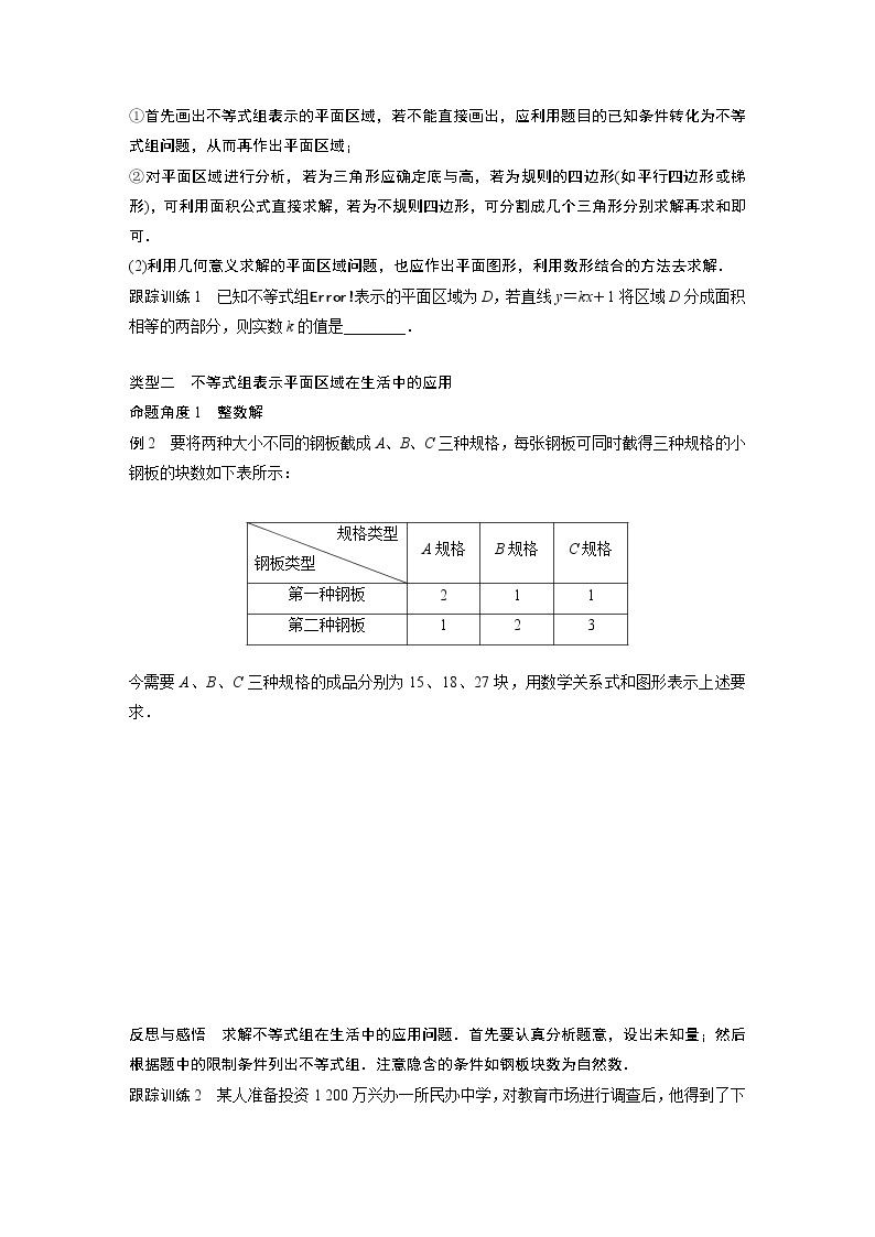 20-21版：3．3.1　　二元一次不等式(组)与平面区域(二)（复习讲义）02