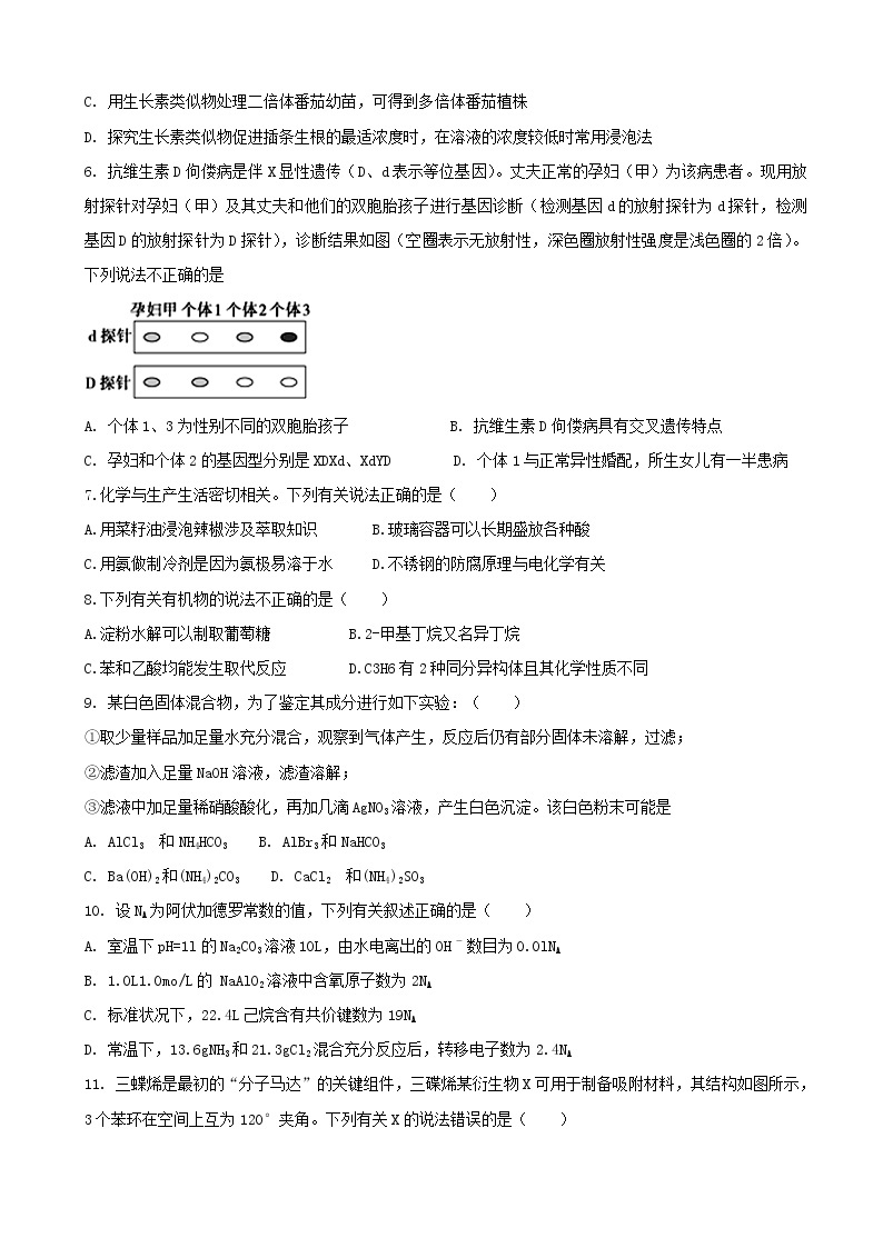 2019届四川省棠湖中学高三二诊模拟理科综合试题（word版）02