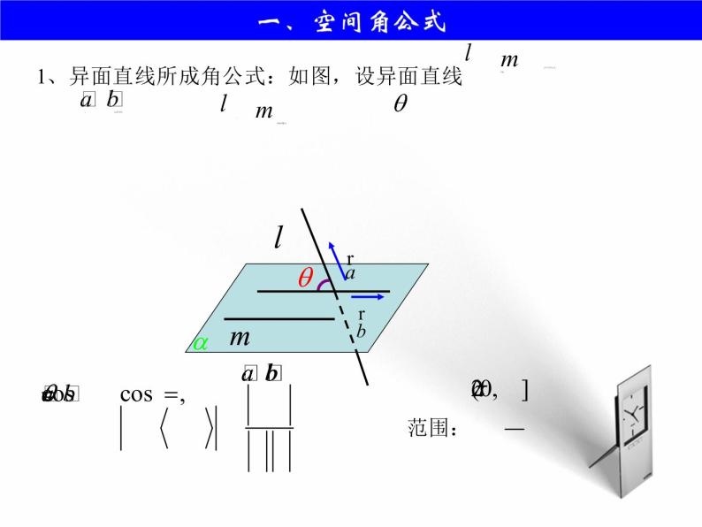 2019届二轮复习利用空间向量求空间角课件（16张）（全国通用）03