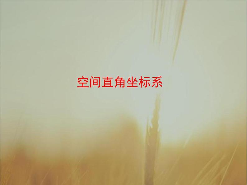 2019届二轮复习空间直角坐标系课件(45张)(全国通用)(全国通用)01