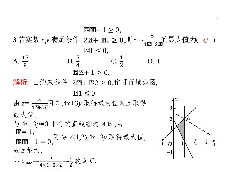 2019届二轮复习1.2线性规划专项练课件(29张)(全国通用)05