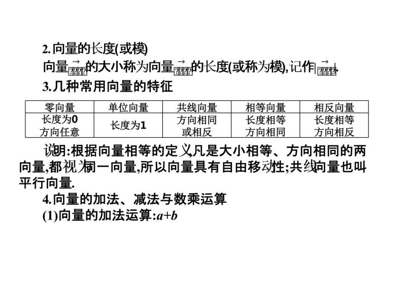 2019届二轮复习7.1平面向量的概念及线性运算课件（20张）（全国通用）03