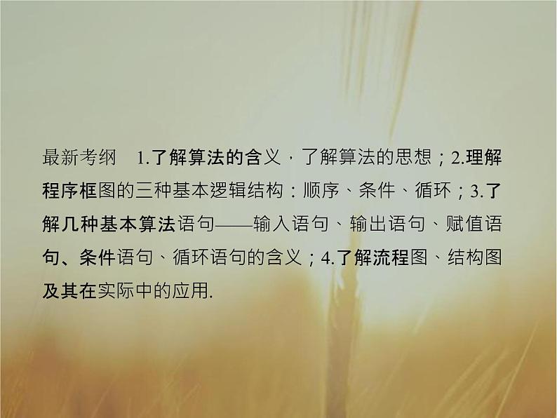 2019届二轮复习 算法与程序框图 课件(40张)(全国通用)02