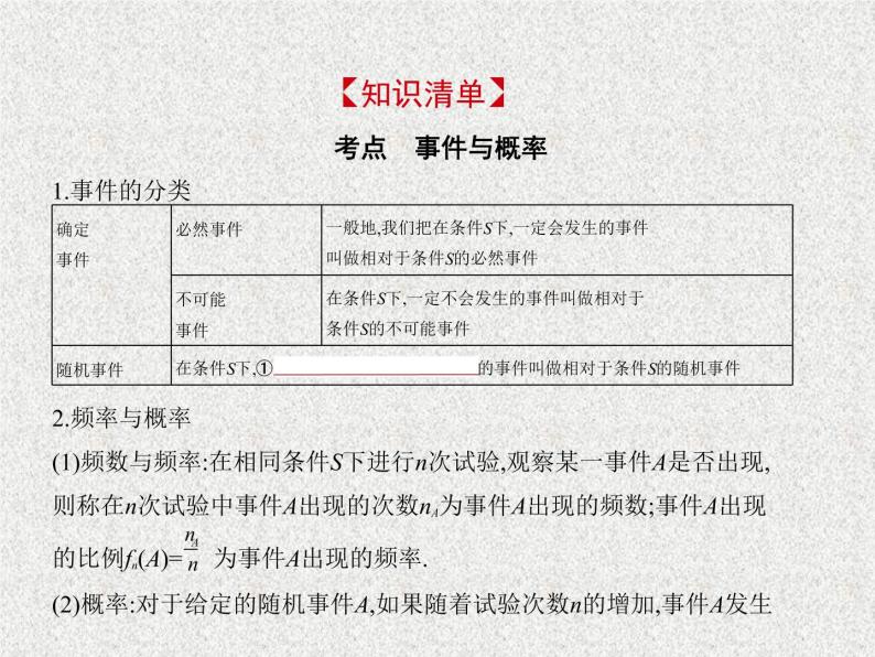 2020届二轮复习　随机事件及其概率课件（全国通用）02