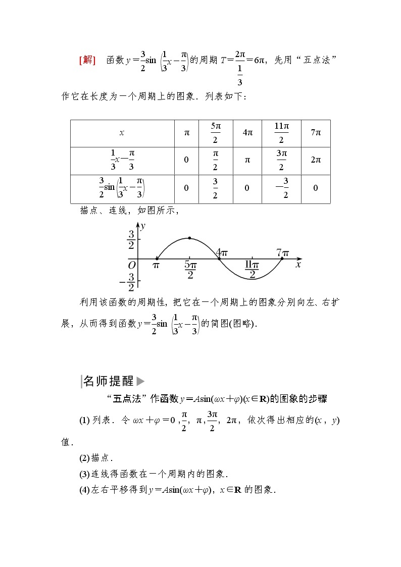 新人教A版必修第一册教学讲义：5-6-1第1课时　函数y＝Asin（ωx＋φ）的图象（一）（含答案）03