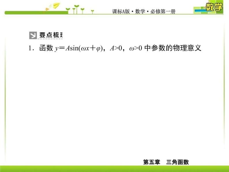 新人教A版必修第一册教学课件：5-6-2第2课时　函数y＝Asin（ωx＋φ）的图象（二）06