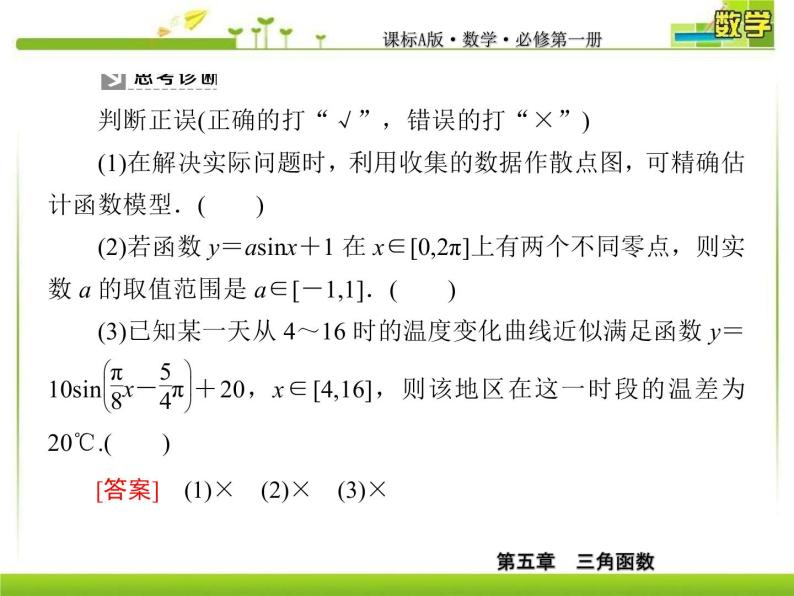 新人教A版必修第一册教学课件：5-7三角函数的应用06