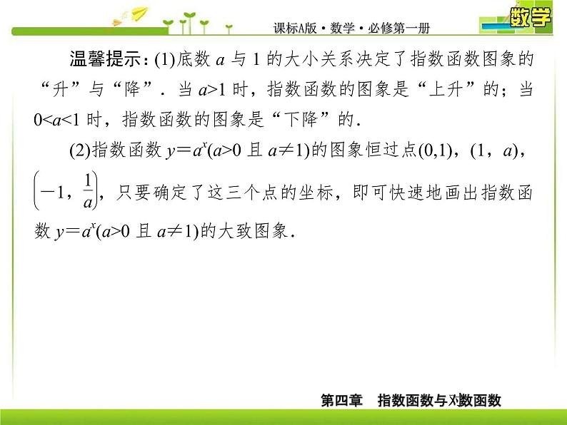 新人教A版必修第一册教学课件:4-2-1第1课时 指数函数及其图象性质08