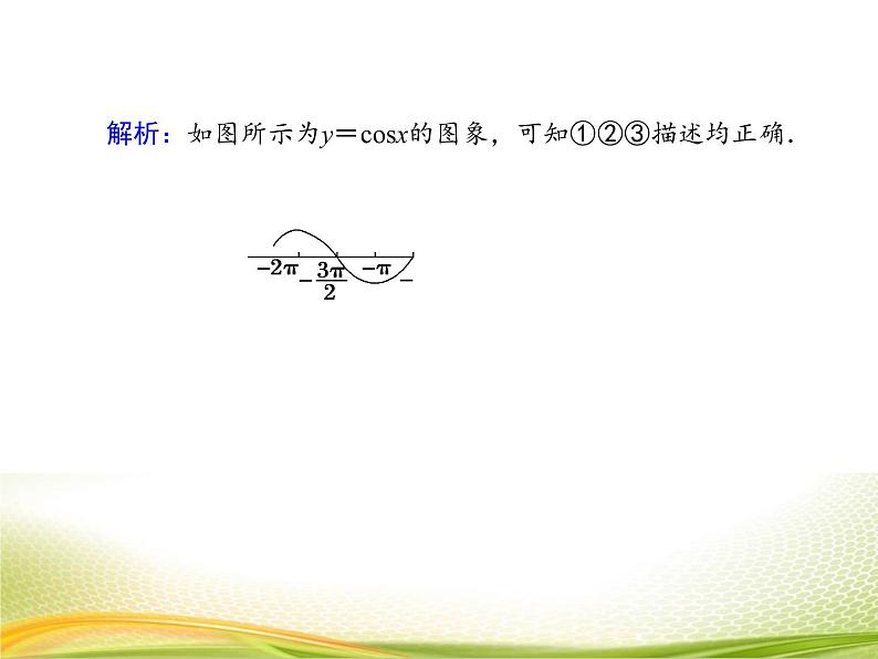 (新)人教A版数学必修一作业课件:5.4.1 正弦函数、余弦函数的图象(含解析)第7页