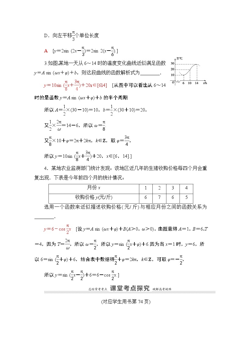 2021版新高考数学一轮教师用书：第4章第4节　函数y＝Asin（ωx＋φ）的图象及三角函数模型的简单应用03