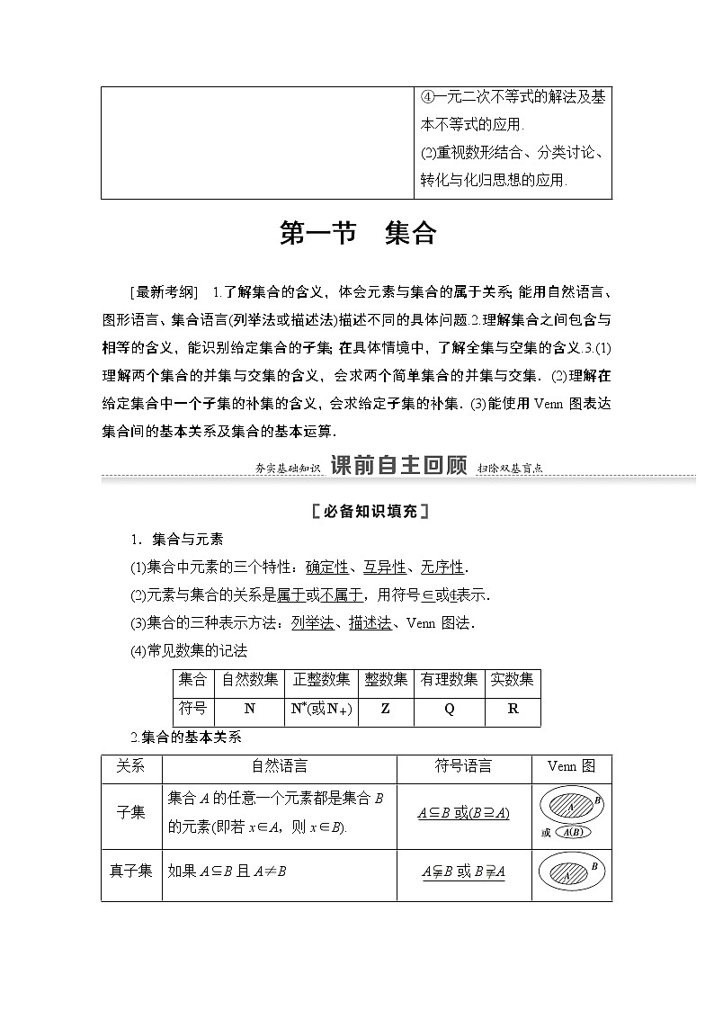 2021版高考数学苏教版一轮教师用书:1.1集合02