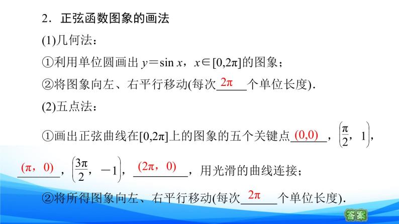新人教A版数学必修第一册课件：第5章+5.4.1　正弦函数、余弦函数的图象07