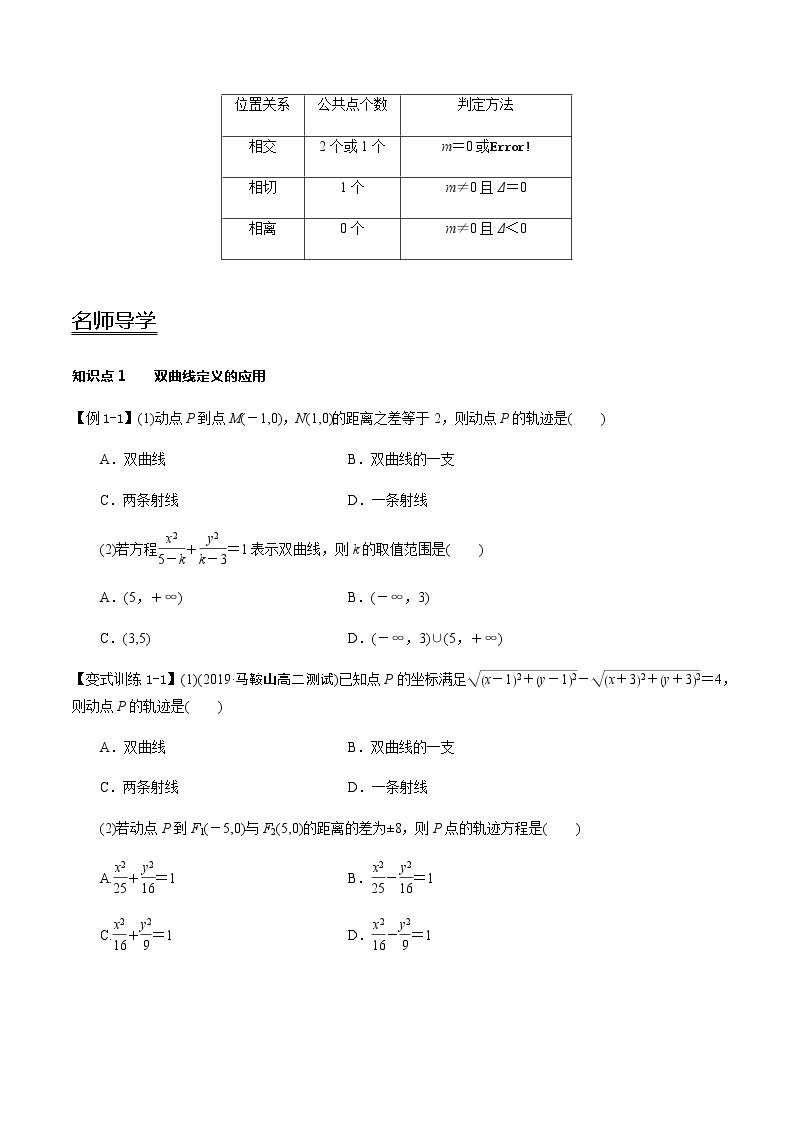 3.2 双曲线-新教材名师导学导练高中数学选择性必修第一册（人教A版）03