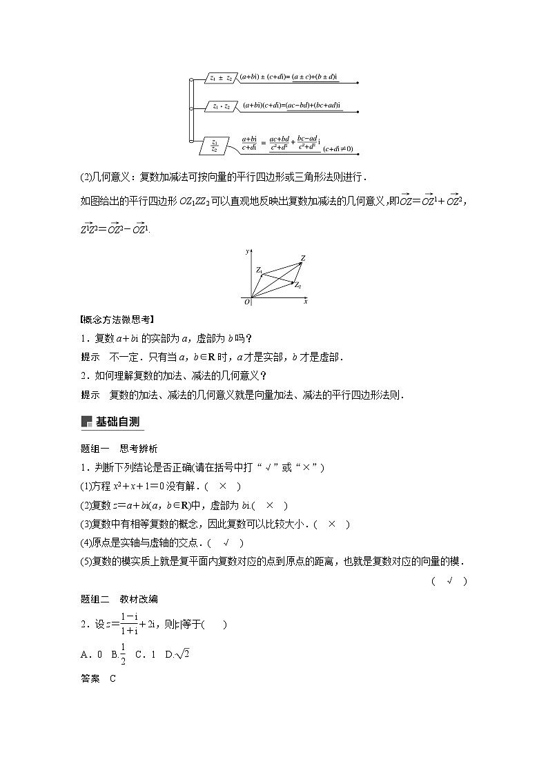 2020版高考数学(文)新增分大一轮人教通用版讲义:第五章 平面向量与复数5.502