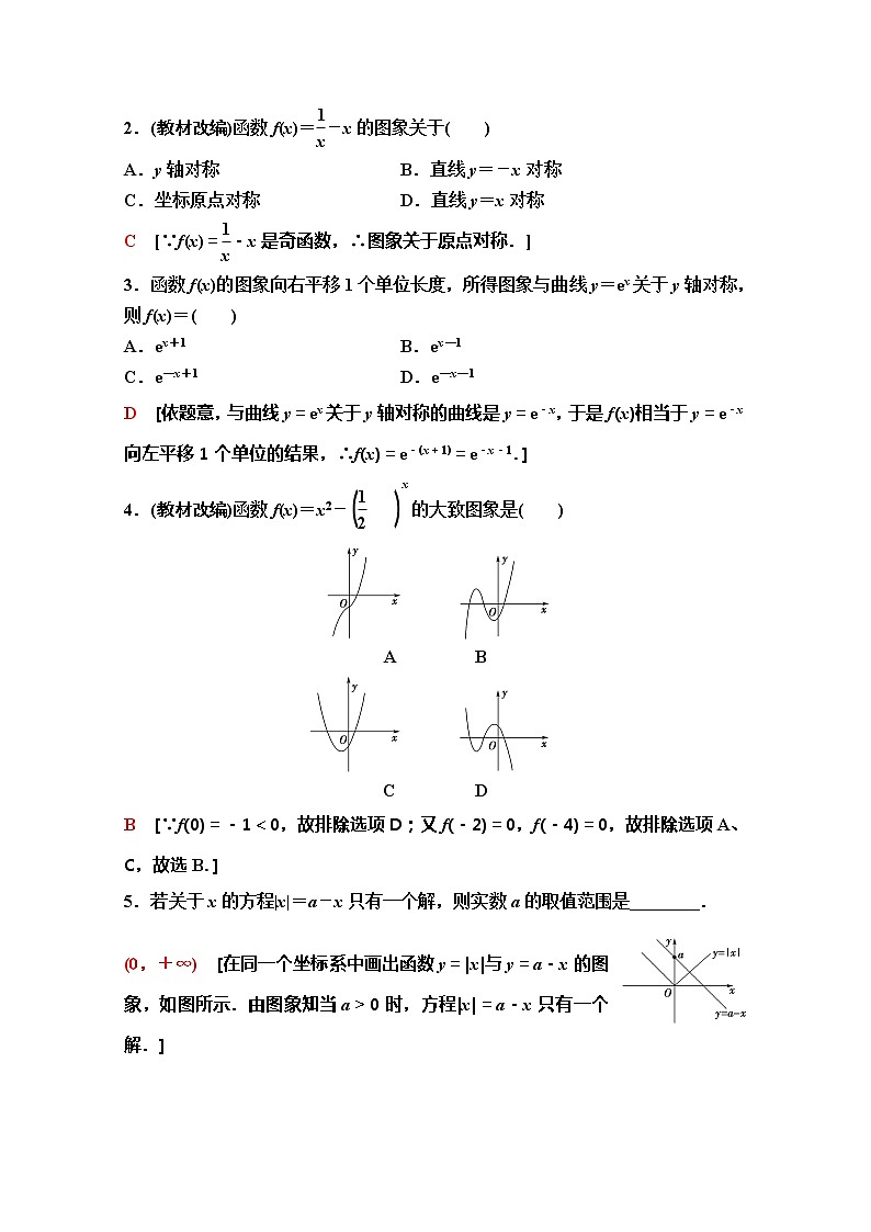 2020版新一线高考理科数学(人教A版)一轮复习教学案:第2章第7节 函数的图象第3页