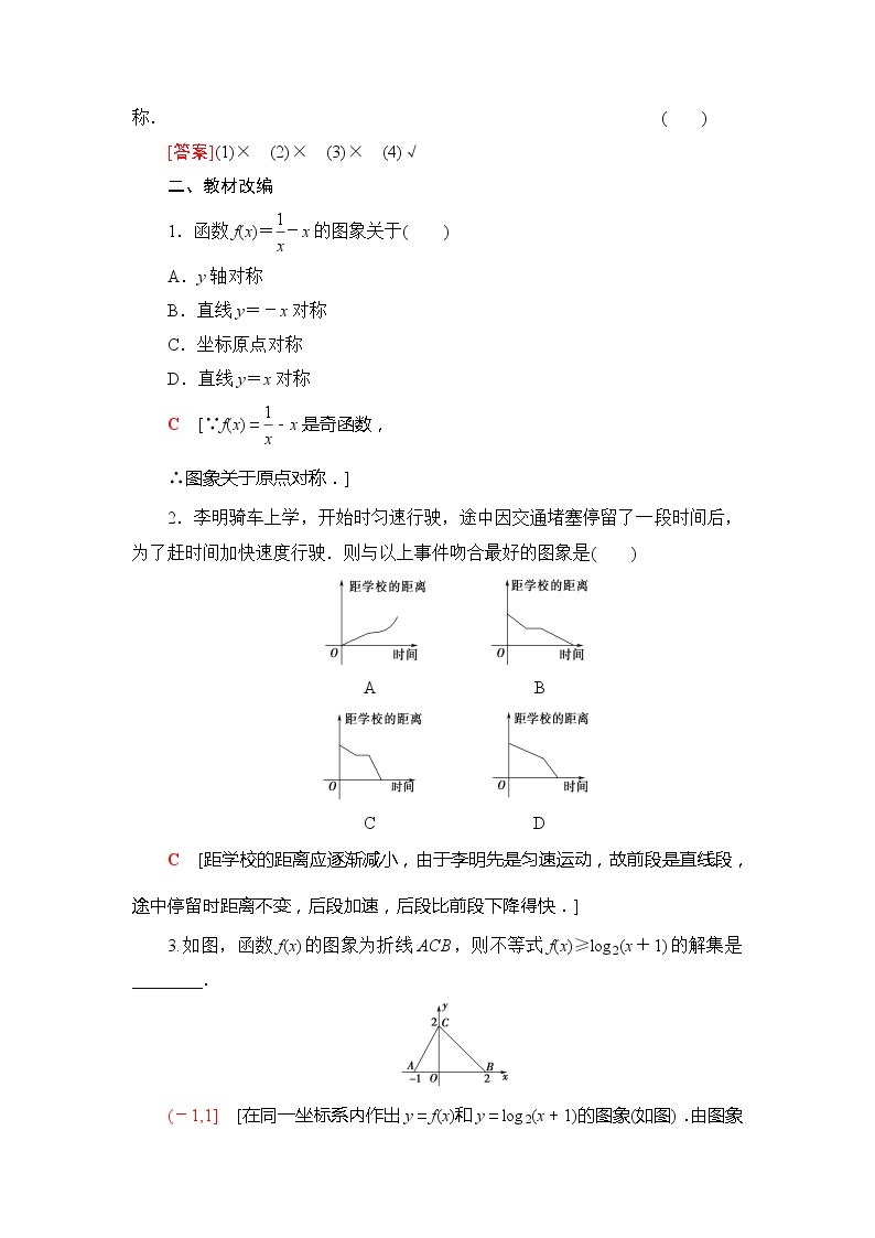 2021版江苏高考数学一轮复习讲义：第2章第8节　函数的图象03