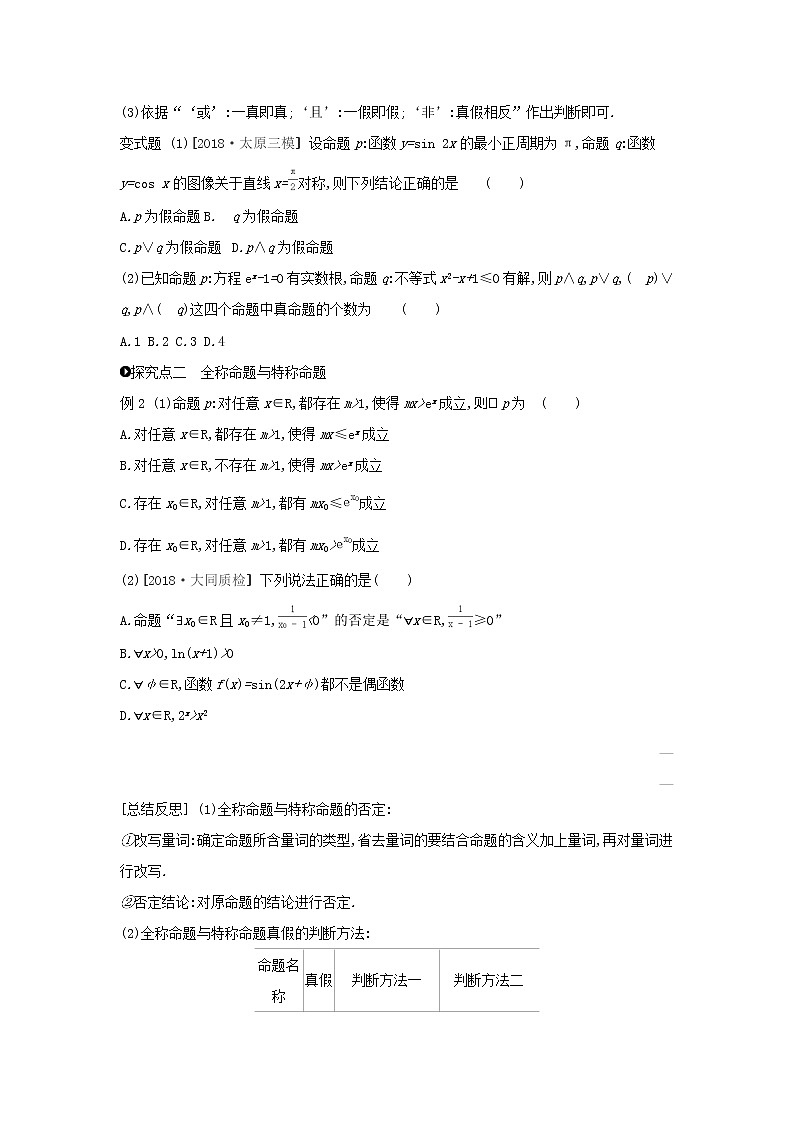 2020版高考數(shù)學(xué)大一輪復(fù)習(xí)第3講簡單的邏輯聯(lián)結(jié)詞全稱量詞與存在量詞學(xué)案理新人教A版Word版第3頁