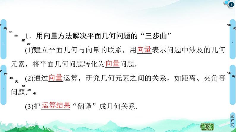 第6章 6.4 6.4.1 平面几何中的向量方法 6.4.2 向量在物理中的应用举例-【新教材】人教A版(2019)高中数学必修第二册课件第5页