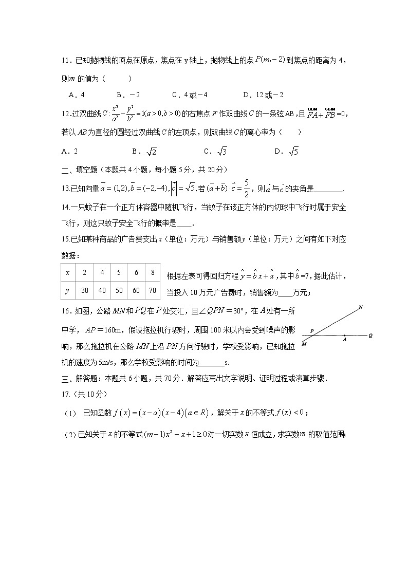 【数学】云南省陆良县联办高级中学2019-2020学年高二下学期入学考试(文)03