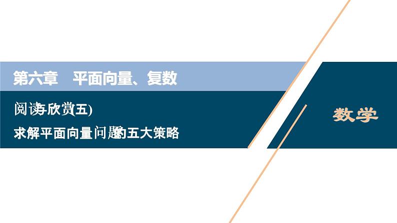 2021版新高考地区高考数学(人教版)大一轮复习 阅读与欣赏(五) 求解平面向量问题的五大策略第1页