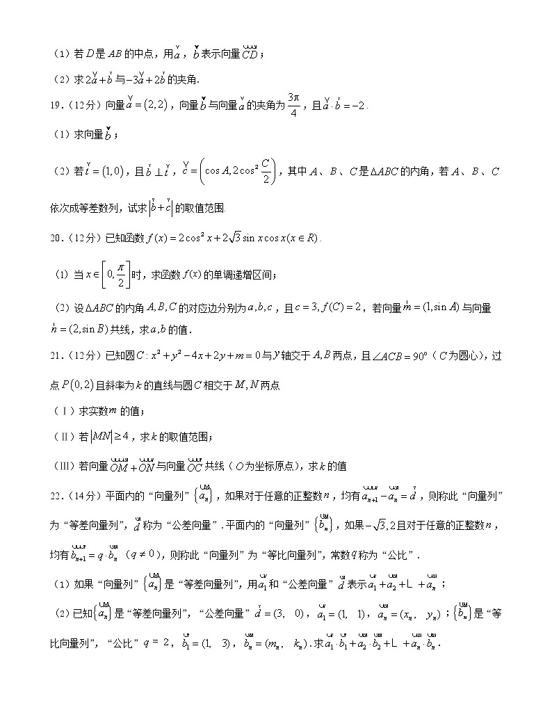 【精品試題】2021年高考數學一輪復習創優測評卷(新高考專用)測試卷04 平面向量(原卷版)04