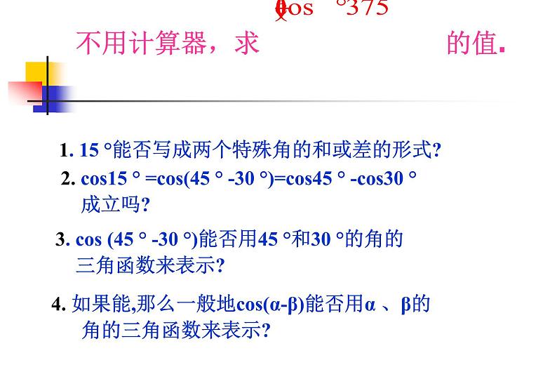 3.1.1两角差的余弦 课件02