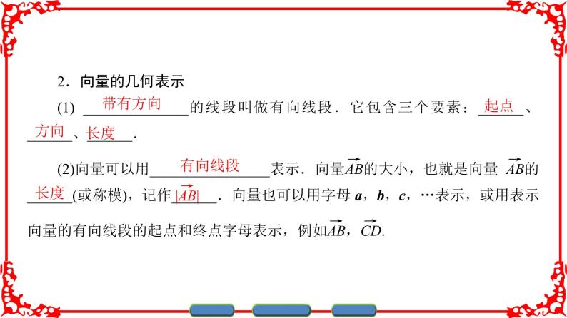 高中数学人教A版（课件）必修四 第二章 平面向量 2.1.1、2.1.2、2.1.304