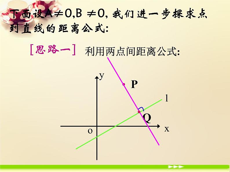 高中数学第二章 点、直线、平面之间的位置关系 3.3.1点到直线的距离课件2 新人教A版必修205
