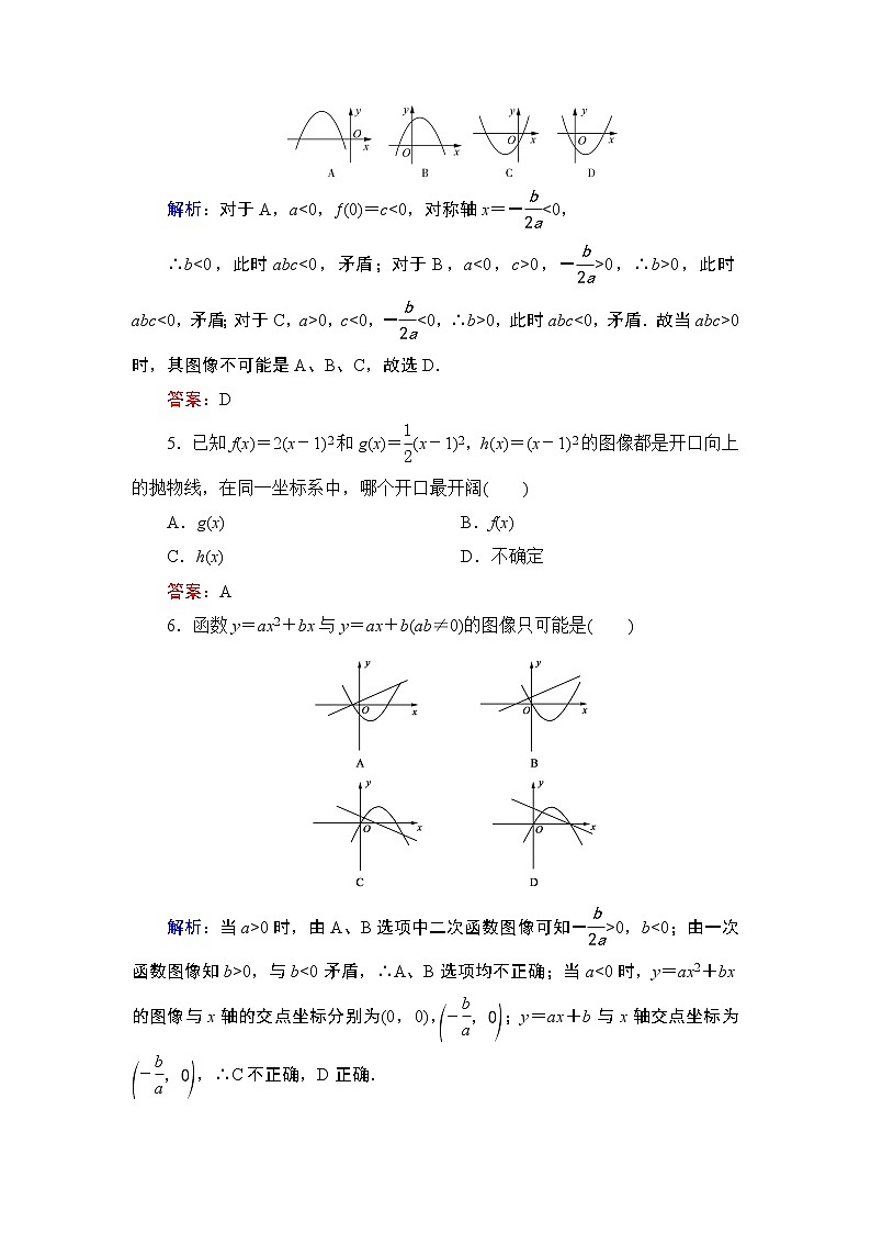 专题2.4.1 二次函数性质的再研究 高中数学必修1课件+课时跟踪检测(北师大版)02