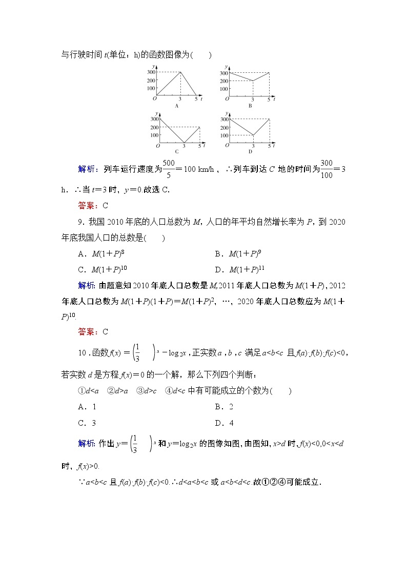 专题第四章 章末复习 2020-2021学年高中数学必修1课件+课时跟踪检测（北师大版）03