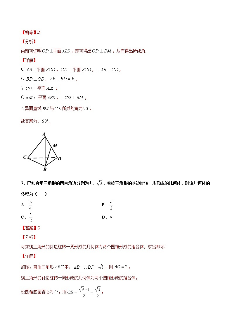 专题10 立体几何与空间向量-2021年高考冲刺之二轮专题精讲精析02