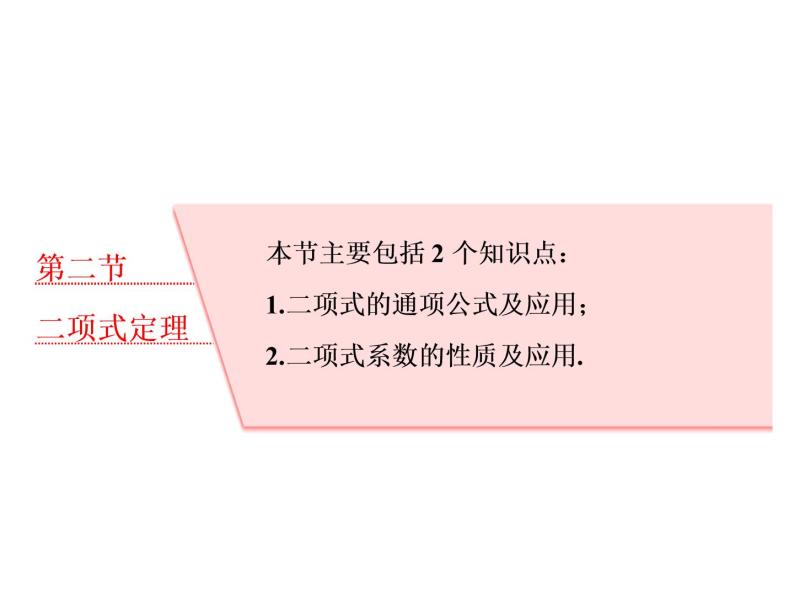 2021高考数学（理）大一轮复习课件：第十一章 计数原理、概率、随机变量及其分布列 第二节 二项式定理01