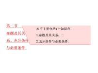 2021高考数学（理）大一轮复习课件：第一章 集合与常用逻辑用语 第二节 命题及其关系、充分条件与必要条件