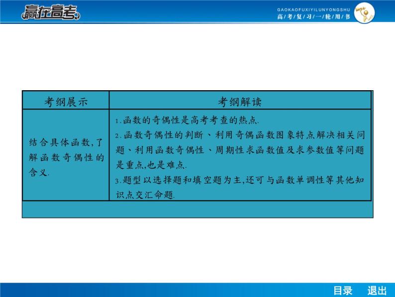 高考数学（理）一轮课件：2.3函数的奇偶性及周期性02