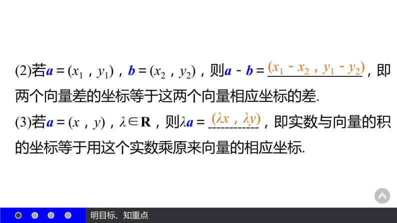高一数学人教A版必修4课件：2.3 平面向量的基本定理及坐标表示（2-3课时）06