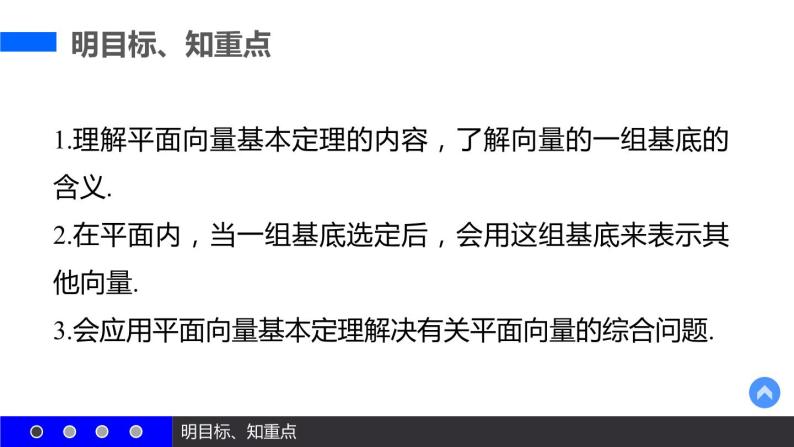 高一数学人教A版必修4课件：2.3.1 平面向量基本定理03