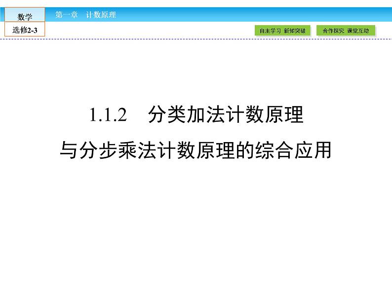 (人教版)高中数学选修2-3课件:1.1.201