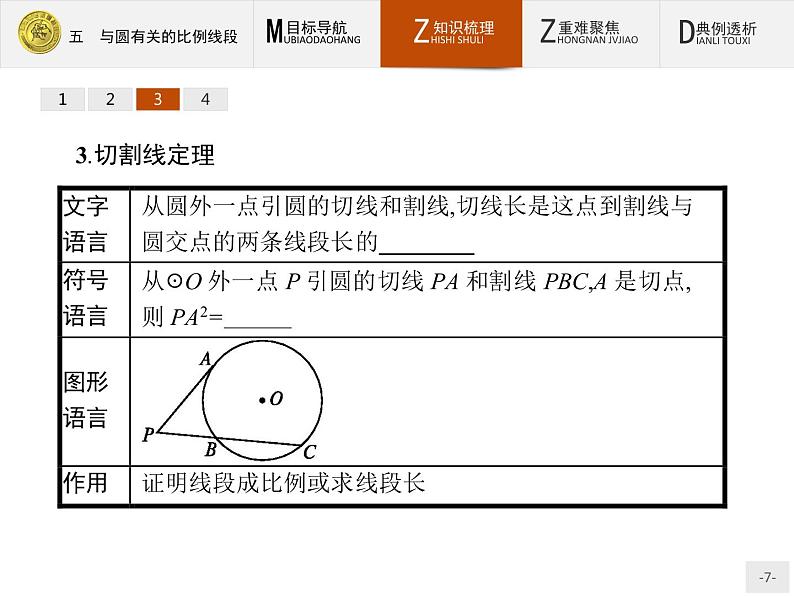 数学人教A版选修4-1课件:2.5 与圆有关的比例线段07