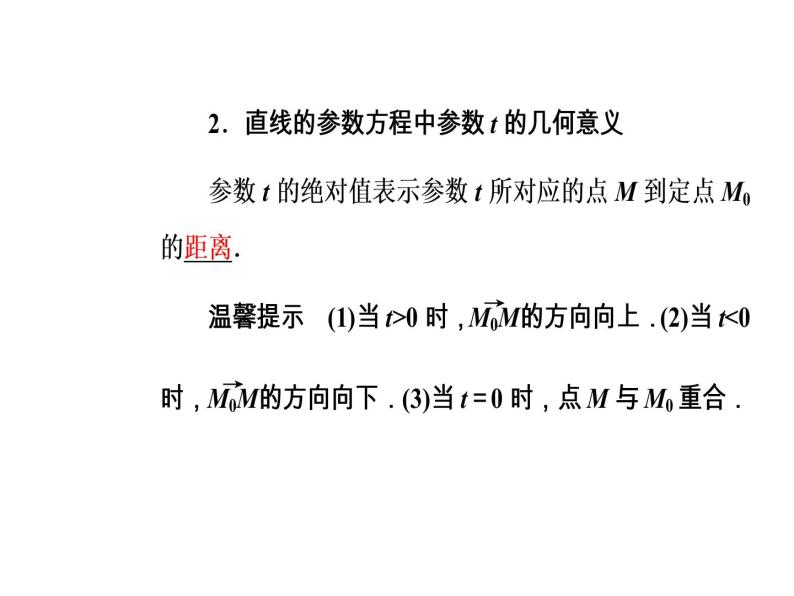 人教版高中数学选修4-4课件：第二讲三直线的参数方程06