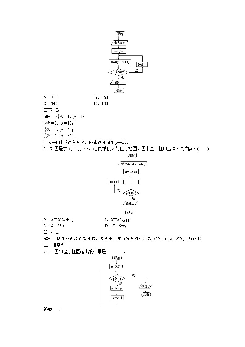 高中数学(人教版A版必修三)配套课时作业:第一章 算法初步 1.1.2第3课时 Word版含答案第3页