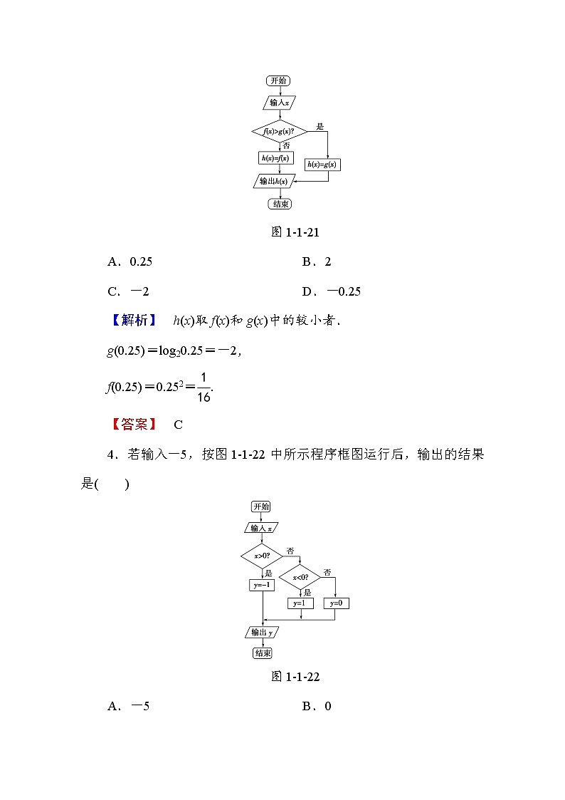 高中数学人教A版必修三 第一章 算法初步 学业分层测评3 Word版含答案第2页