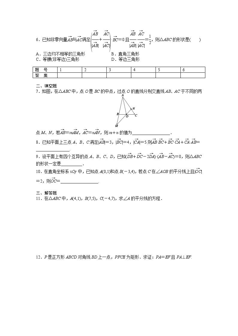 高中数学人教A版必修四课时训练:2.5 平面向量应用举例 2.5.1 Word版含答案第2页